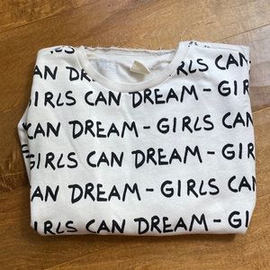Zara girls “girls can dream” sweater